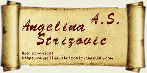 Angelina Strizović vizit kartica